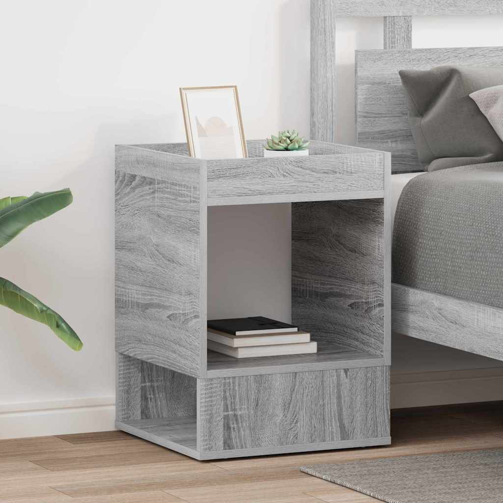 vidaXL Stolik końcowy 2 pcs Szary Sonoma 40 x 40 x 56 cm