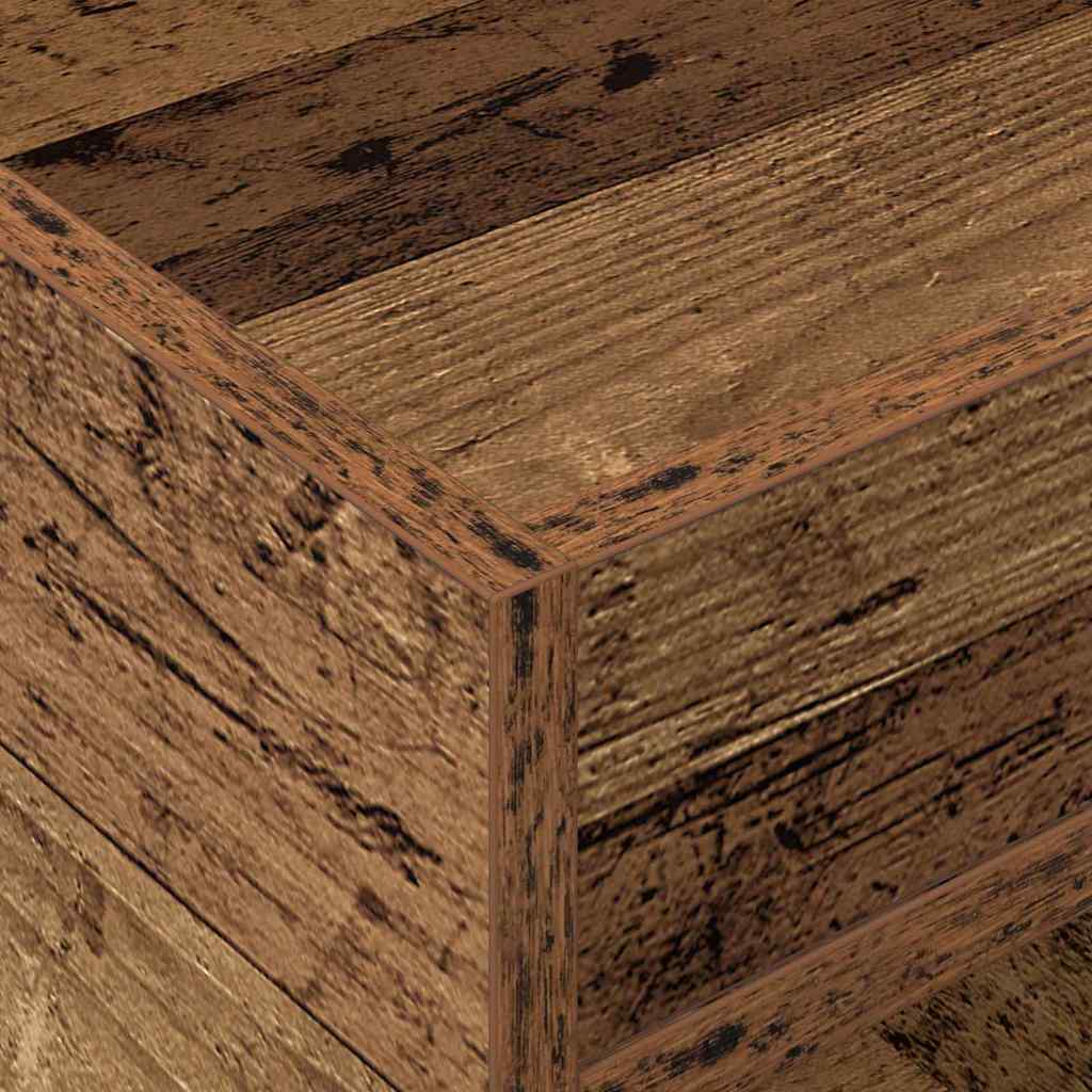 vidaXL Stolik końcowy 2 pcs Stare drewno 40 x 40 x 56 cm