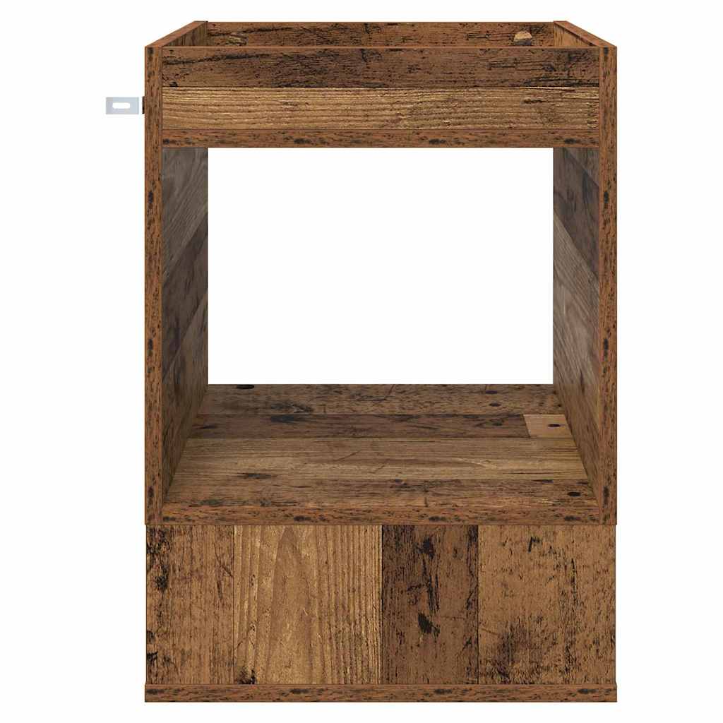 vidaXL Stolik końcowy 2 pcs Stare drewno 40 x 40 x 56 cm