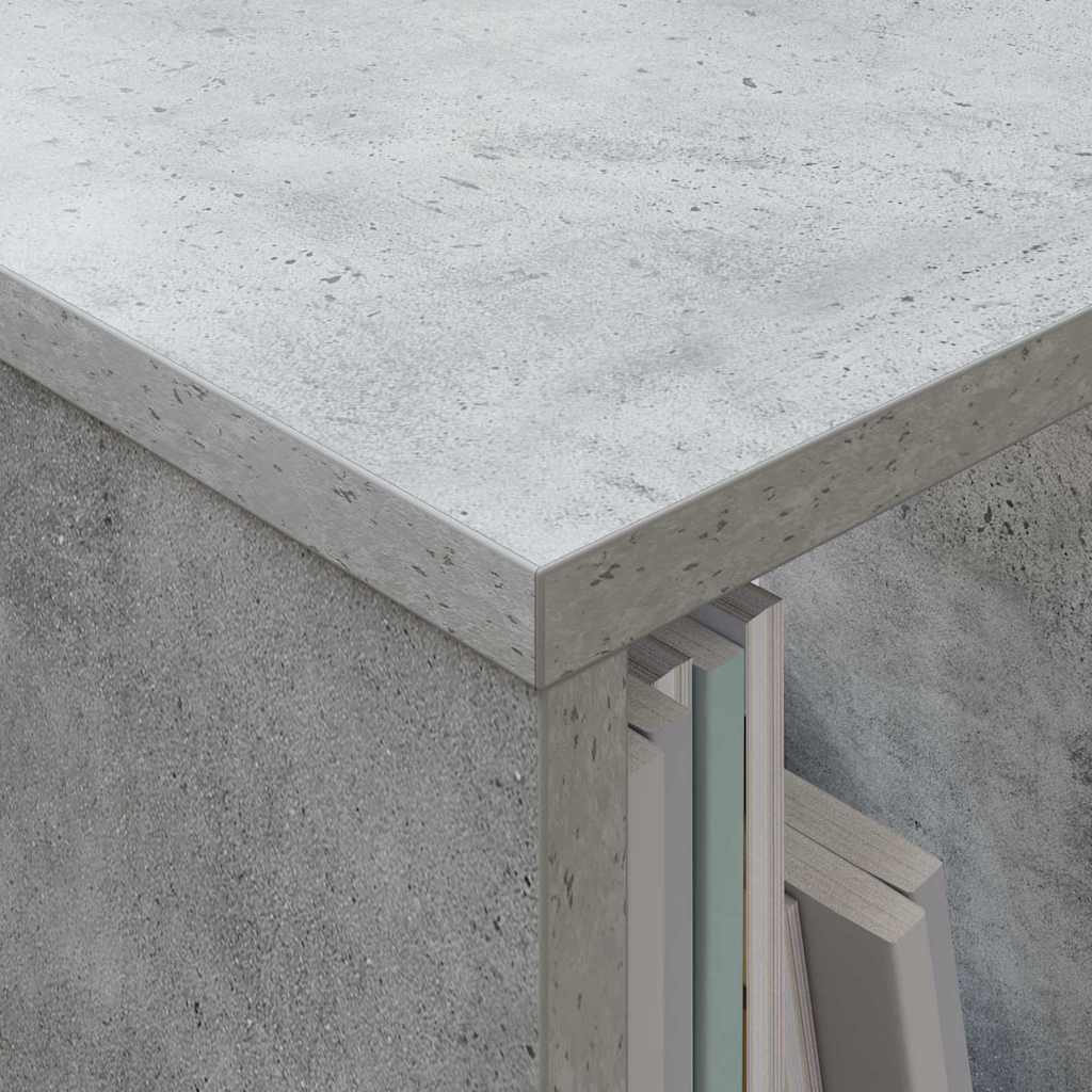 vidaXL Regał na gazety Betonowy szary 102 x 30 x 45 cm