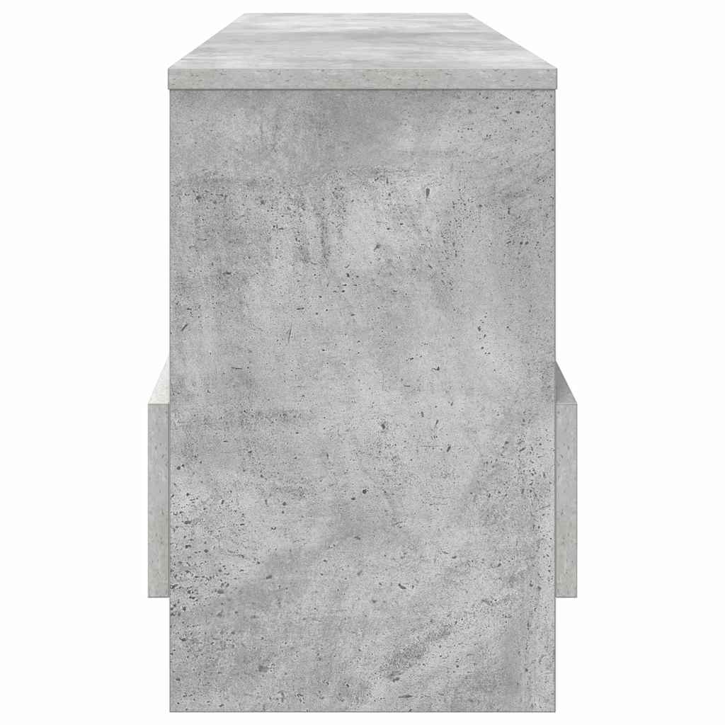 vidaXL Regał na gazety Betonowy szary 102 x 30 x 45 cm