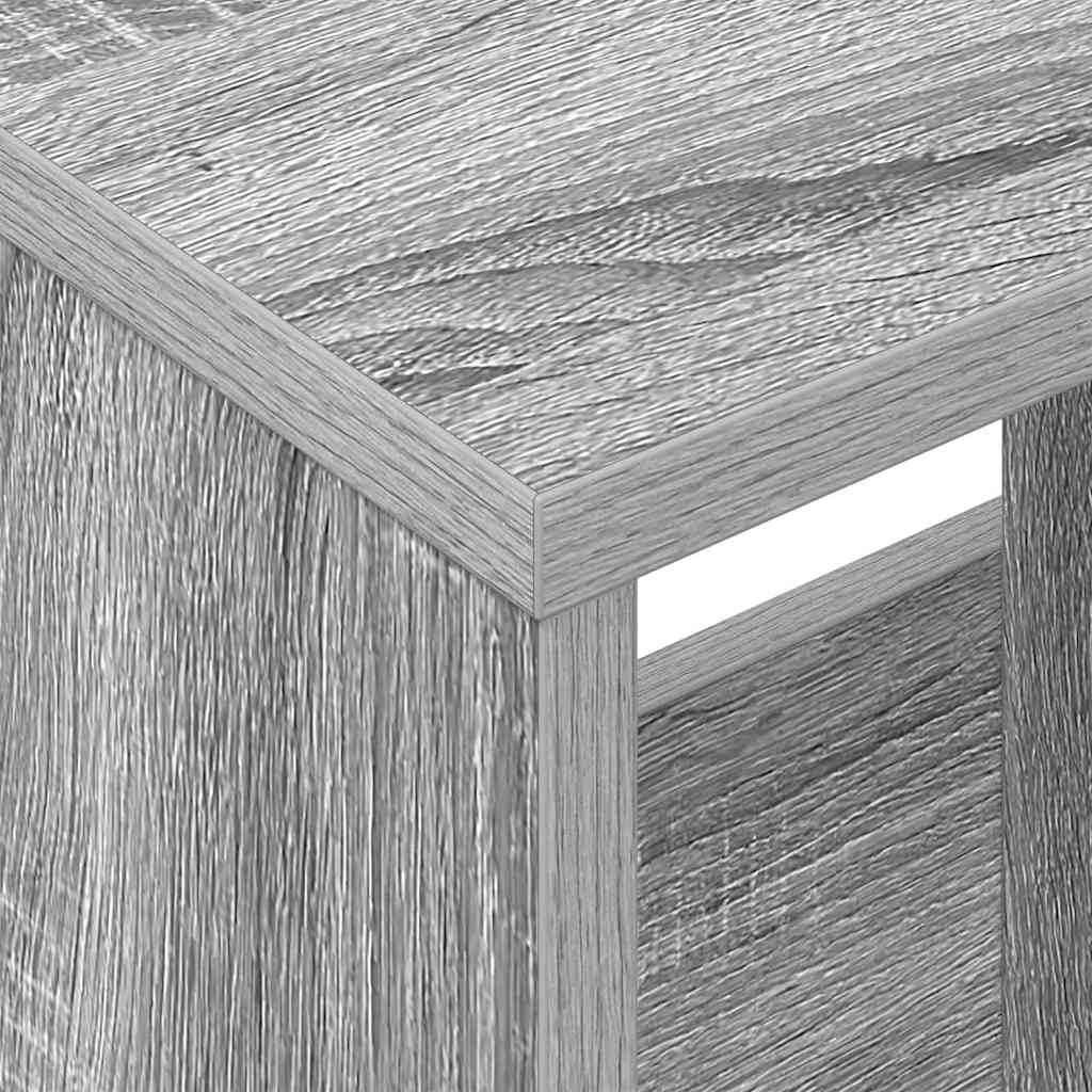 vidaXL Regał na gazety Szary Sonoma 102 x 30 x 45 cm