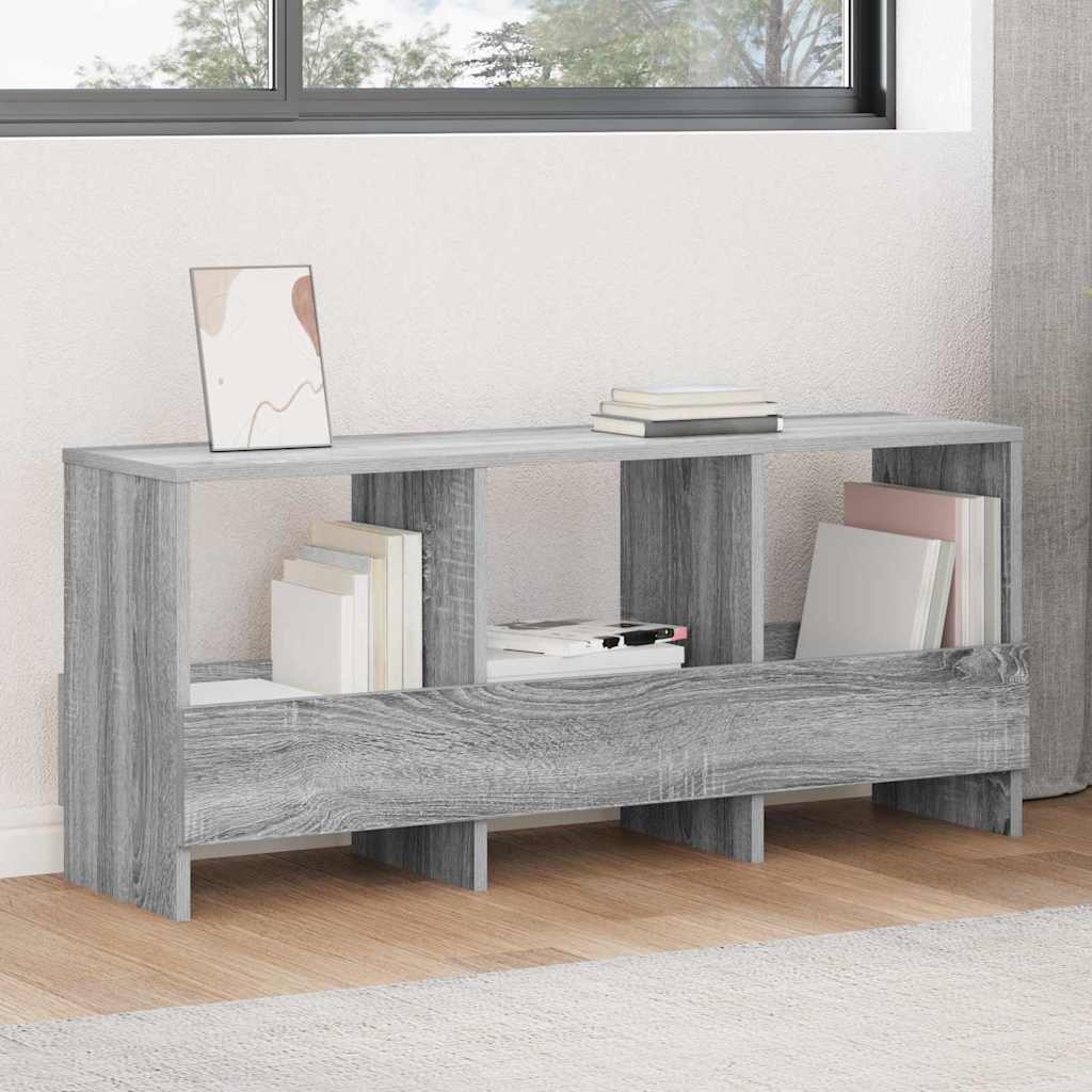 vidaXL Regał na gazety Szary Sonoma 102 x 30 x 45 cm