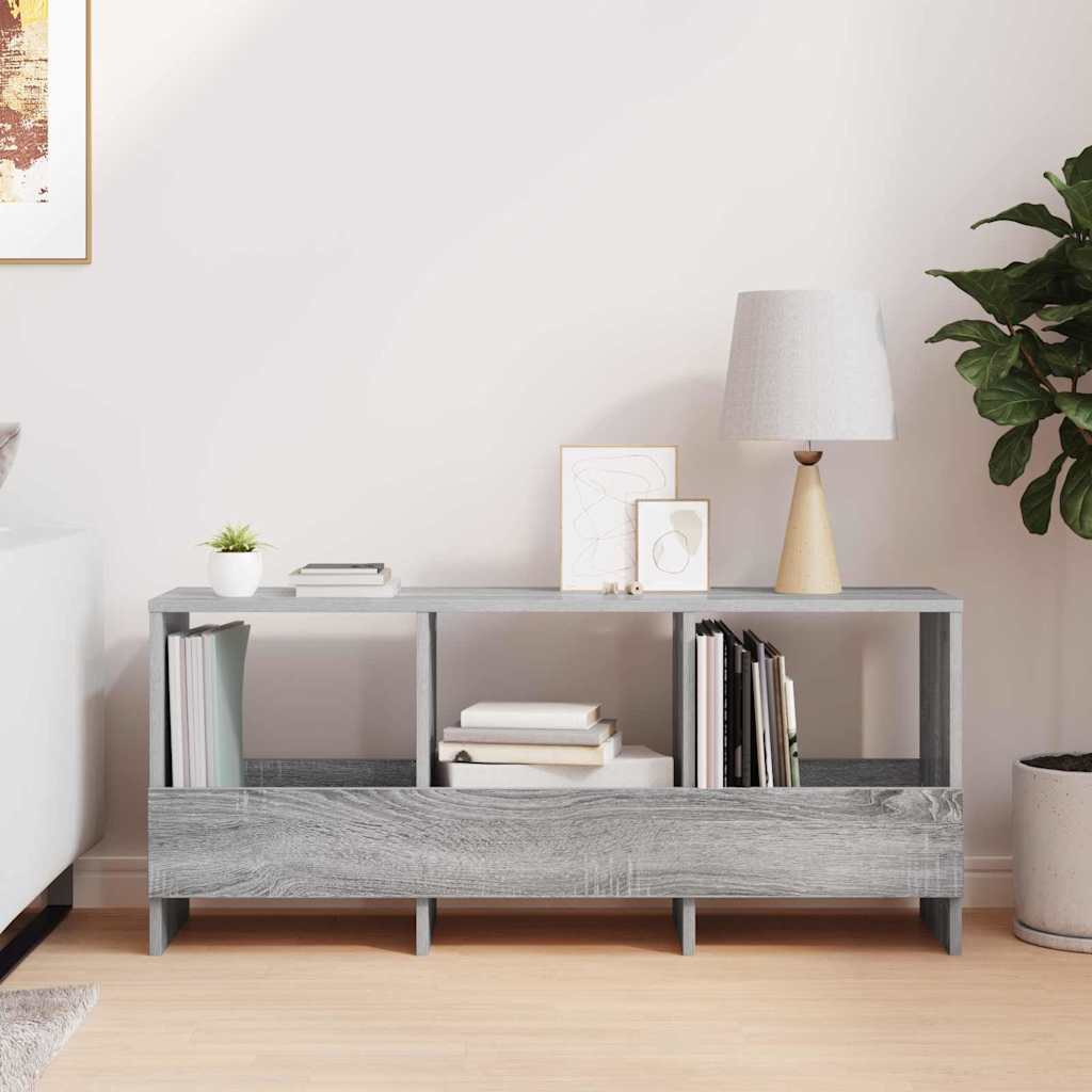 vidaXL Regał na gazety Szary Sonoma 102 x 30 x 45 cm