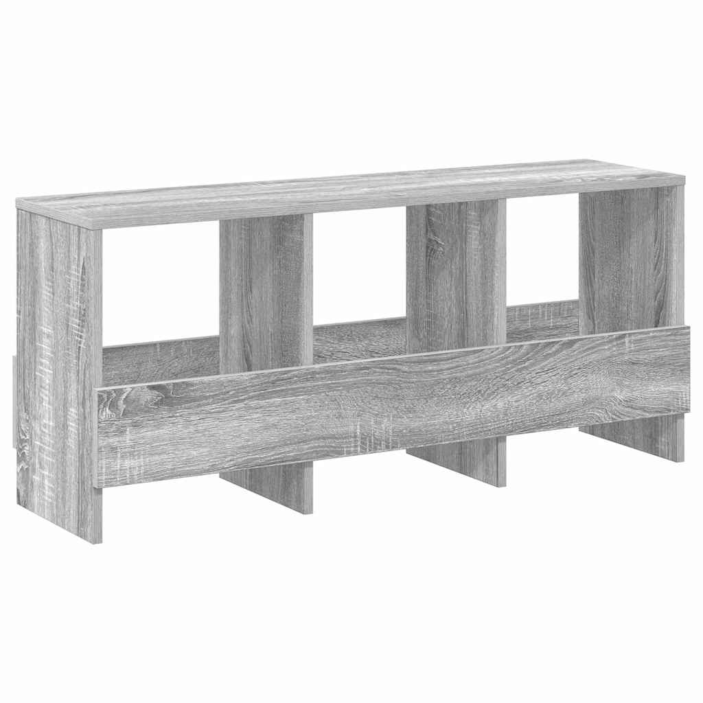 vidaXL Regał na gazety Szary Sonoma 102 x 30 x 45 cm
