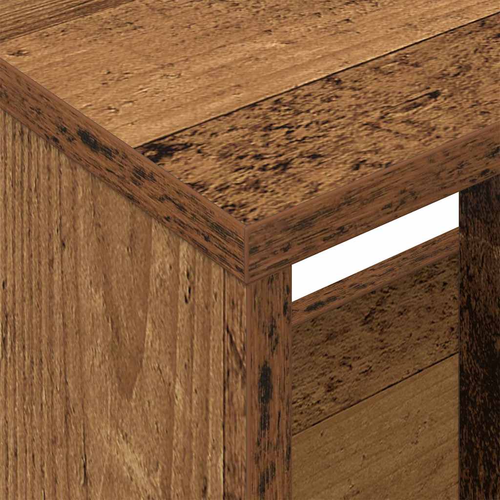 vidaXL Regał na gazety Stare drewno 102 x 30 x 45 cm