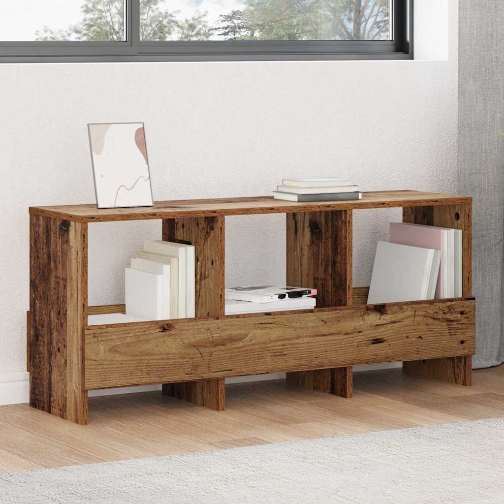 vidaXL Regał na gazety Stare drewno 102 x 30 x 45 cm