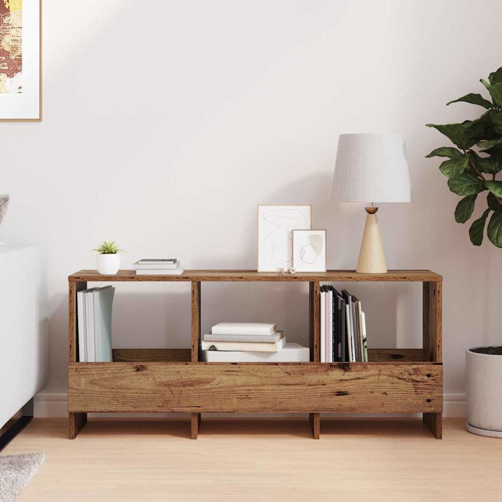 vidaXL Regał na gazety Stare drewno 102 x 30 x 45 cm