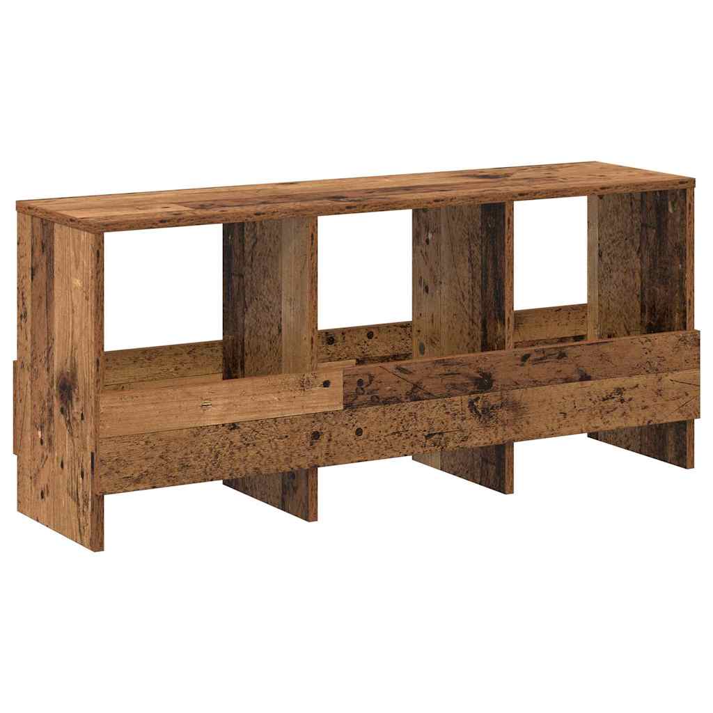 vidaXL Regał na gazety Stare drewno 102 x 30 x 45 cm
