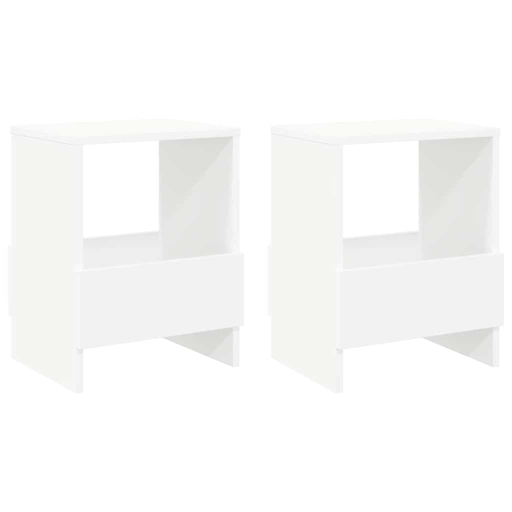 vidaXL Regał na gazety 2 pcs Biały 35 x 30 x 45 cm