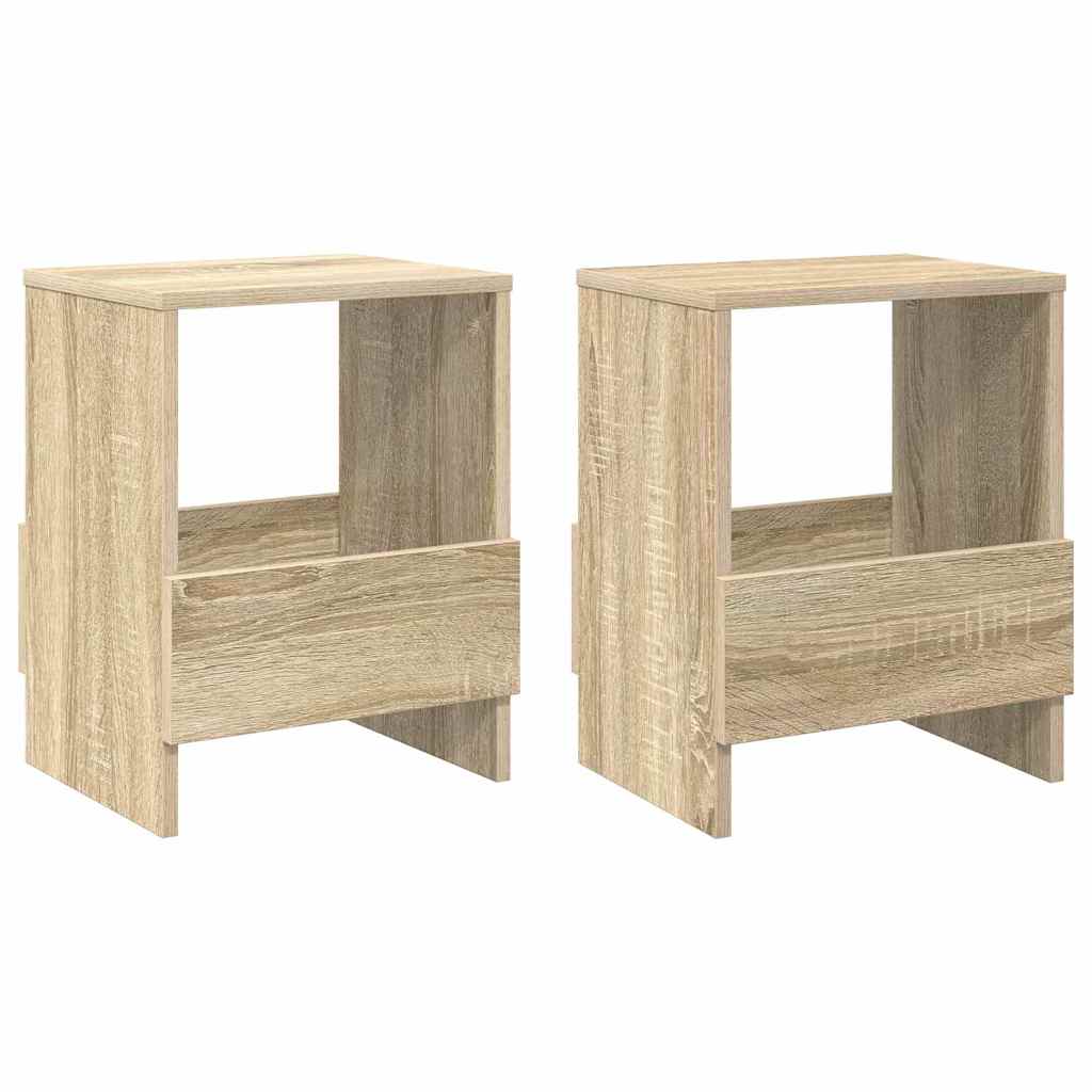vidaXL Regał na gazety 2 pcs Dąb Sonoma 35 x 30 x 45 cm