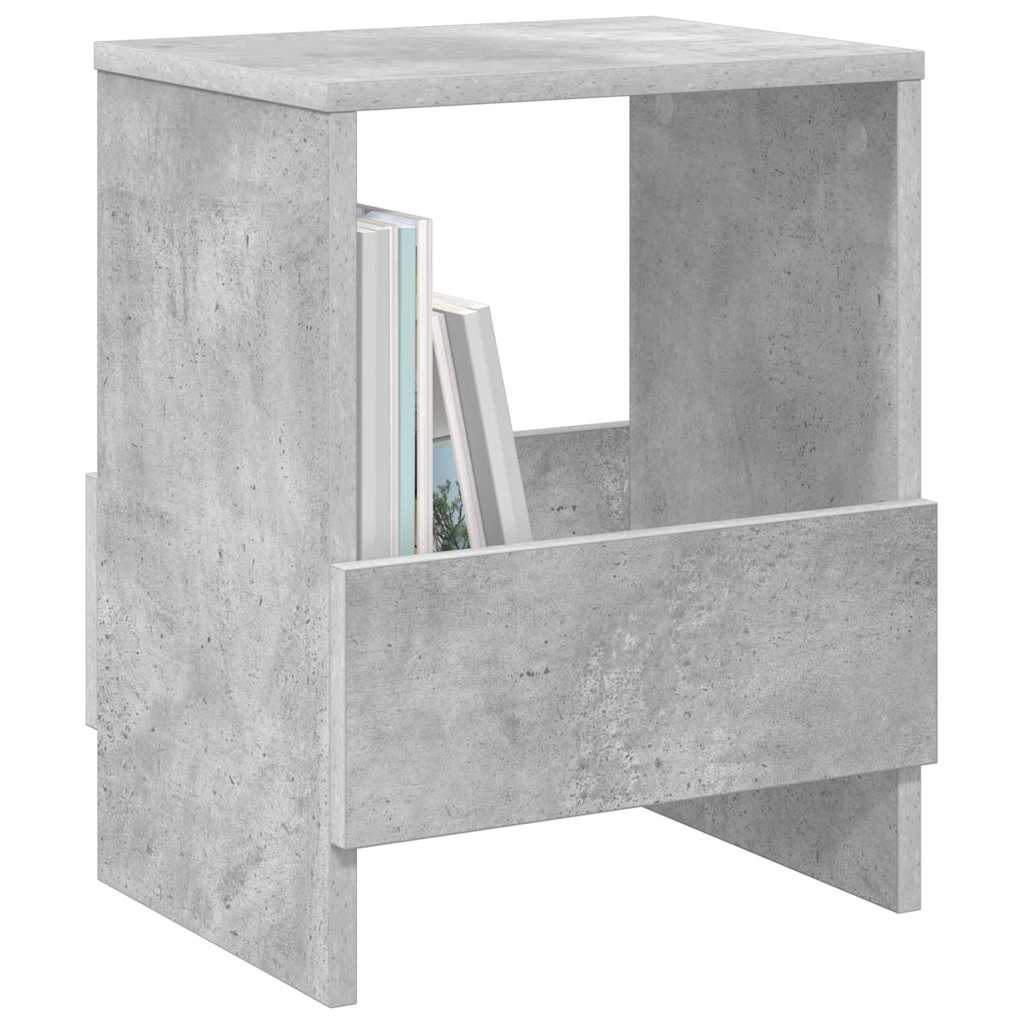 vidaXL Regał na gazety Betonowy szary 35 x 30 x 45 cm