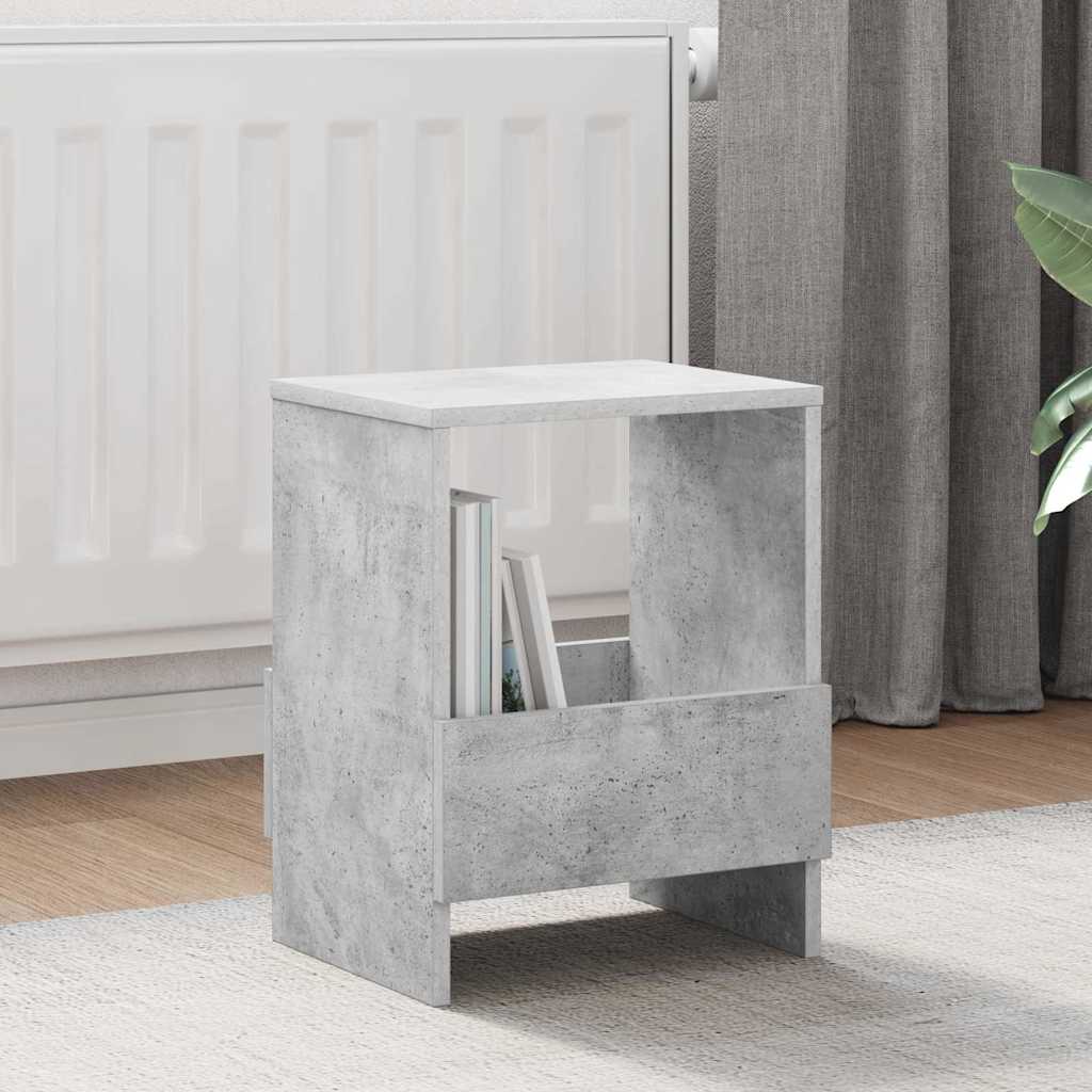 vidaXL Regał na gazety 2 pcs Betonowy szary 35 x 30 x 45 cm