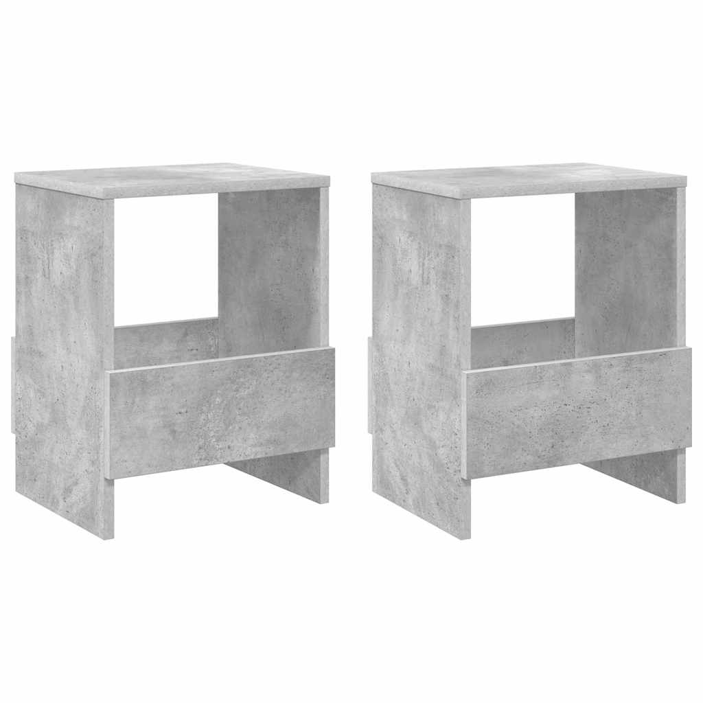 vidaXL Regał na gazety 2 pcs Betonowy szary 35 x 30 x 45 cm