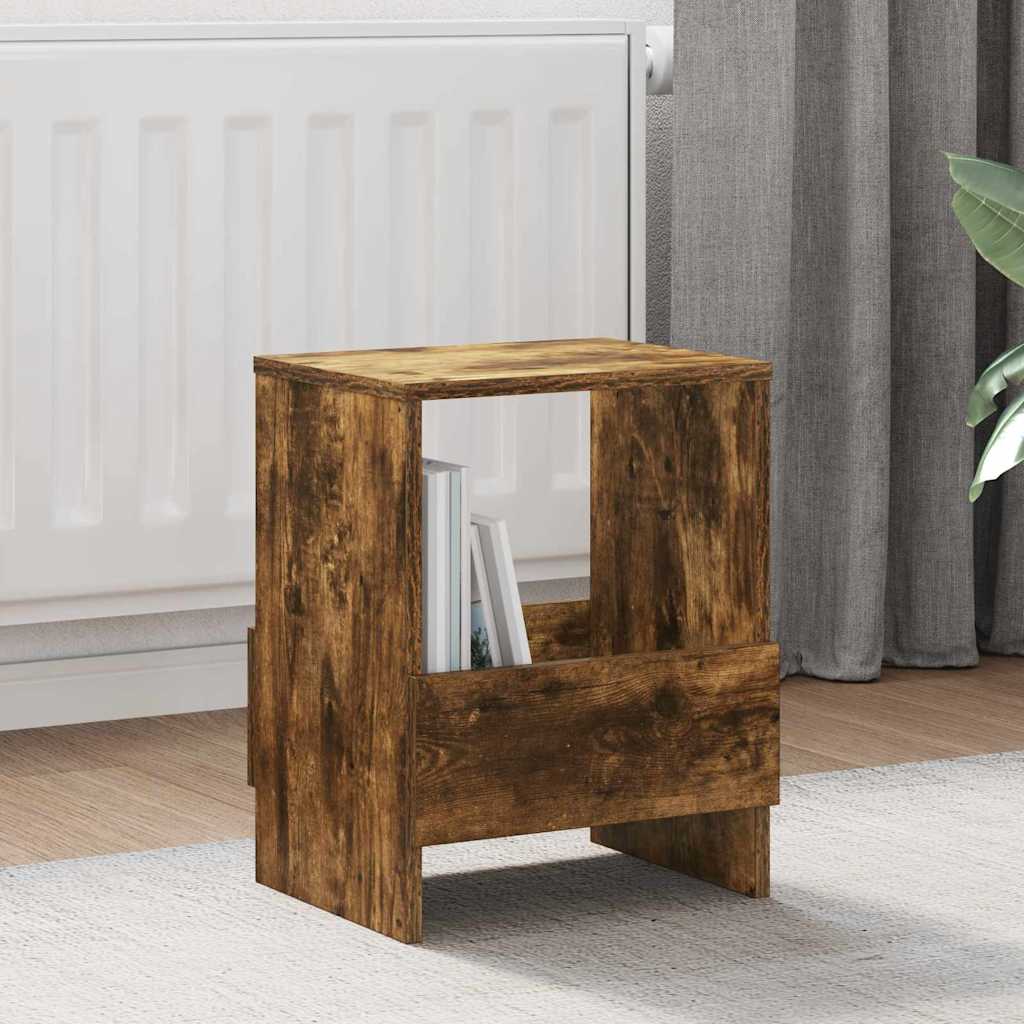 vidaXL Regał na gazety 2 pcs Dąb wędzony 35 x 30 x 45 cm