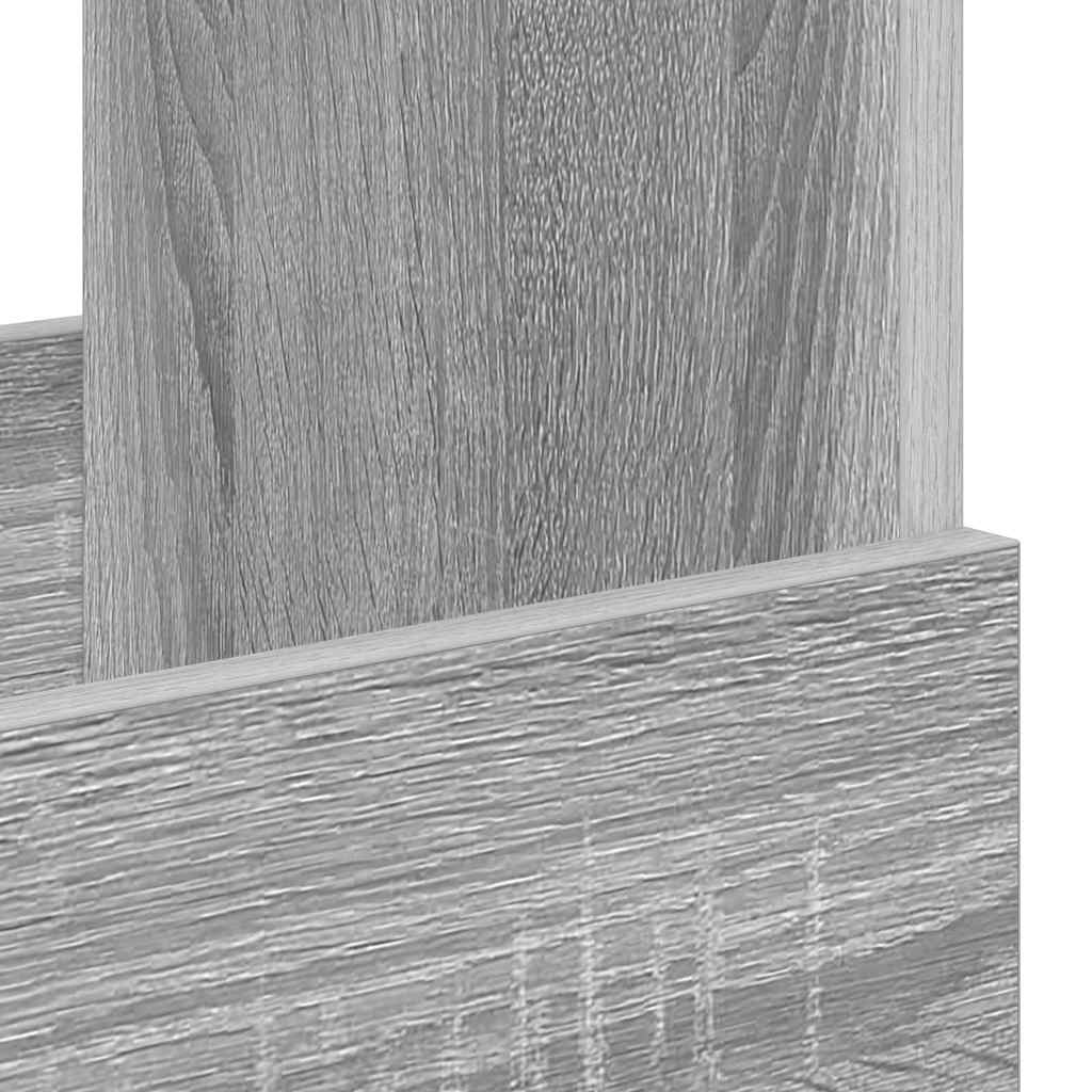 vidaXL Regał na gazety 2 pcs Szary Sonoma 35 x 30 x 45 cm