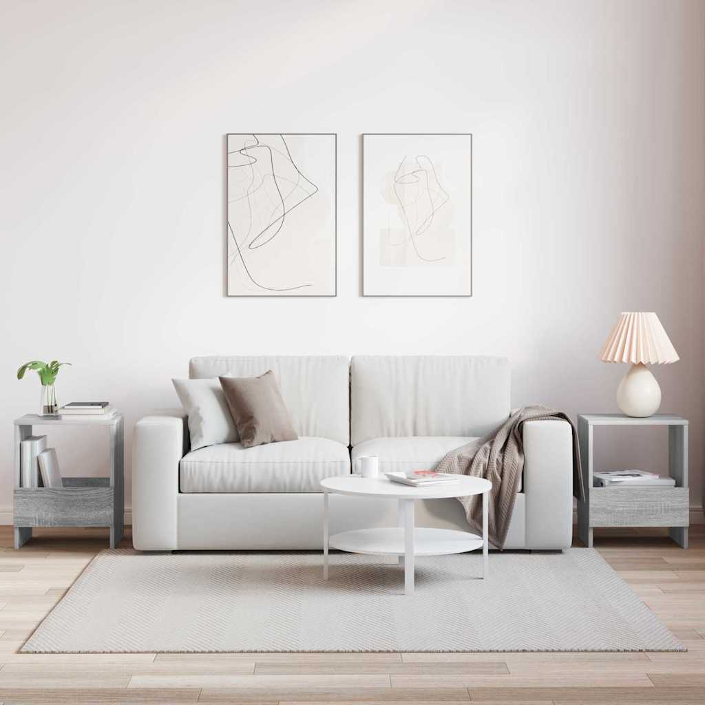 vidaXL Regał na gazety 2 pcs Szary Sonoma 35 x 30 x 45 cm