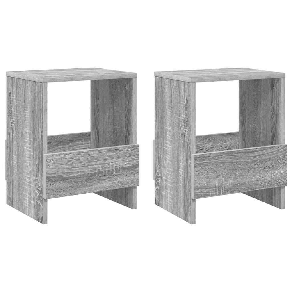vidaXL Regał na gazety 2 pcs Szary Sonoma 35 x 30 x 45 cm