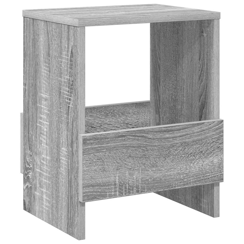vidaXL Regał na gazety 2 pcs Szary Sonoma 35 x 30 x 45 cm