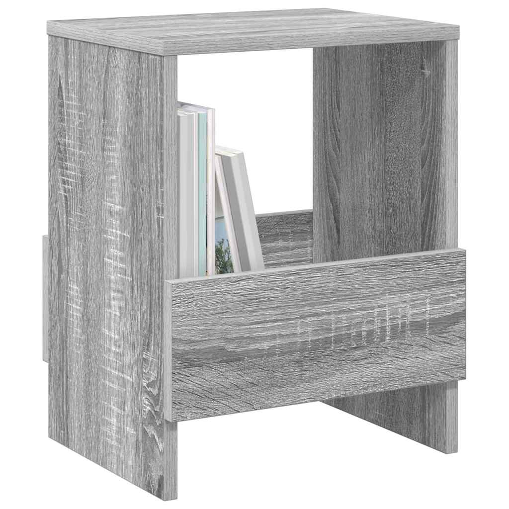 vidaXL Regał na gazety 2 pcs Szary Sonoma 35 x 30 x 45 cm