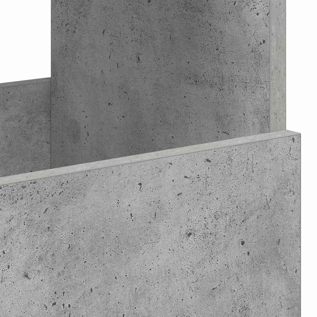 vidaXL Regał na gazety Betonowy szary 68,5 x 30 x 45 cm