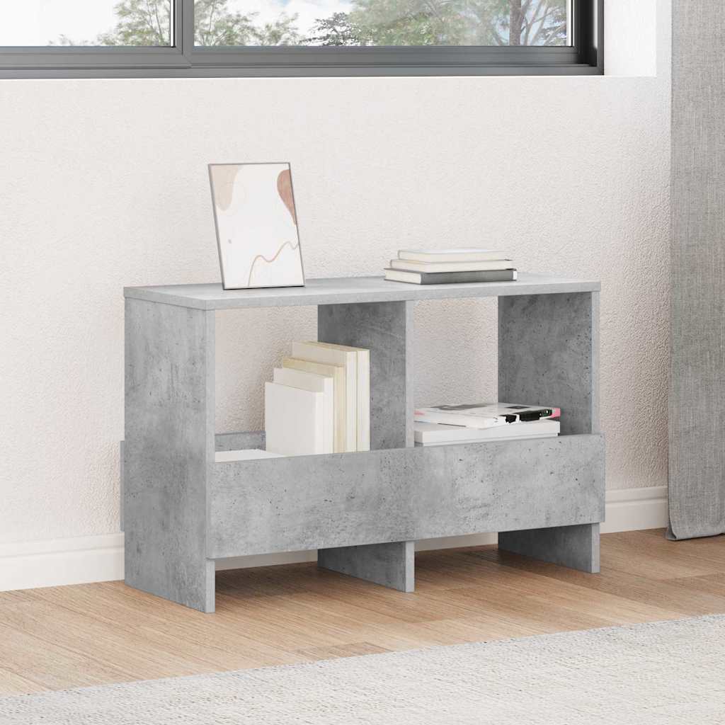 vidaXL Regał na gazety Betonowy szary 68,5 x 30 x 45 cm