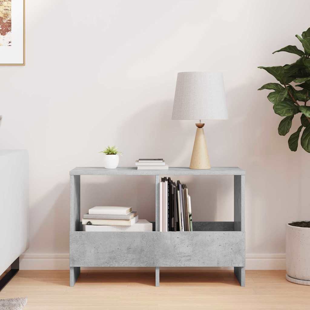vidaXL Regał na gazety Betonowy szary 68,5 x 30 x 45 cm