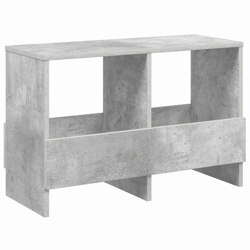 vidaXL Regał na gazety Betonowy szary 68,5 x 30 x 45 cm