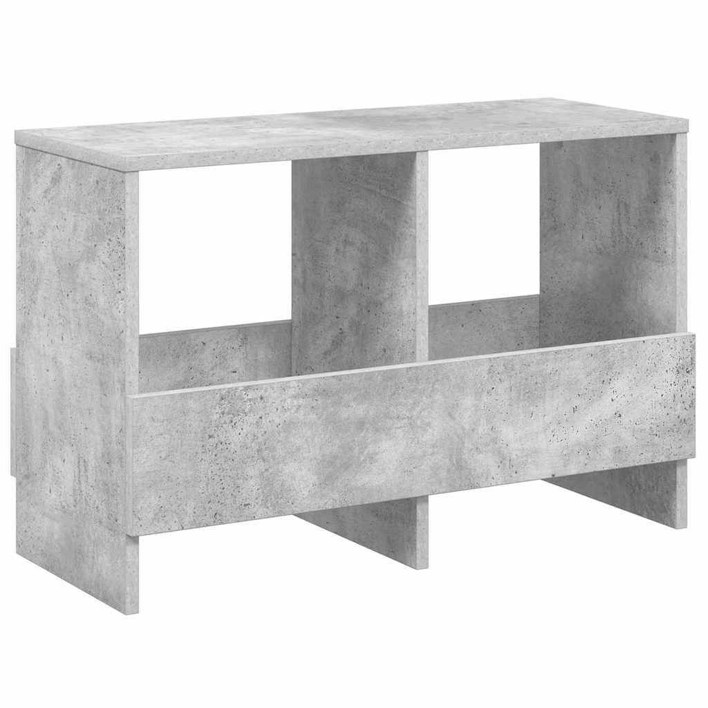 vidaXL Regał na gazety Betonowy szary 68,5 x 30 x 45 cm