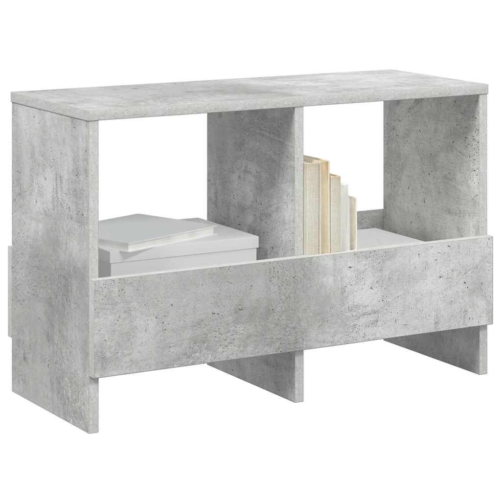 vidaXL Regał na gazety Betonowy szary 68,5 x 30 x 45 cm