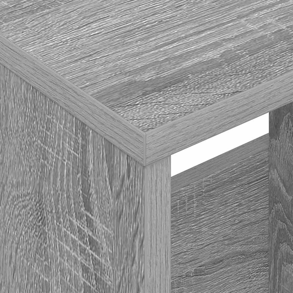 vidaXL Regał na gazety Szary Sonoma 68,5 x 30 x 45 cm
