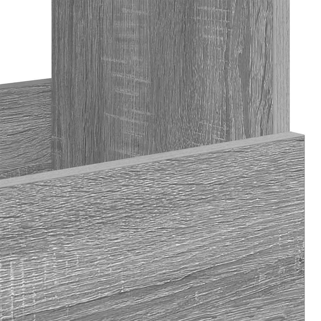vidaXL Regał na gazety Szary Sonoma 68,5 x 30 x 45 cm
