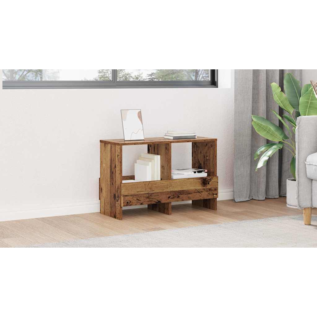 vidaXL Regał na gazety Stare drewno 68,5 x 30 x 45 cm