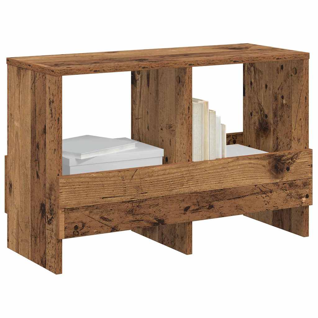 vidaXL Regał na gazety Stare drewno 68,5 x 30 x 45 cm