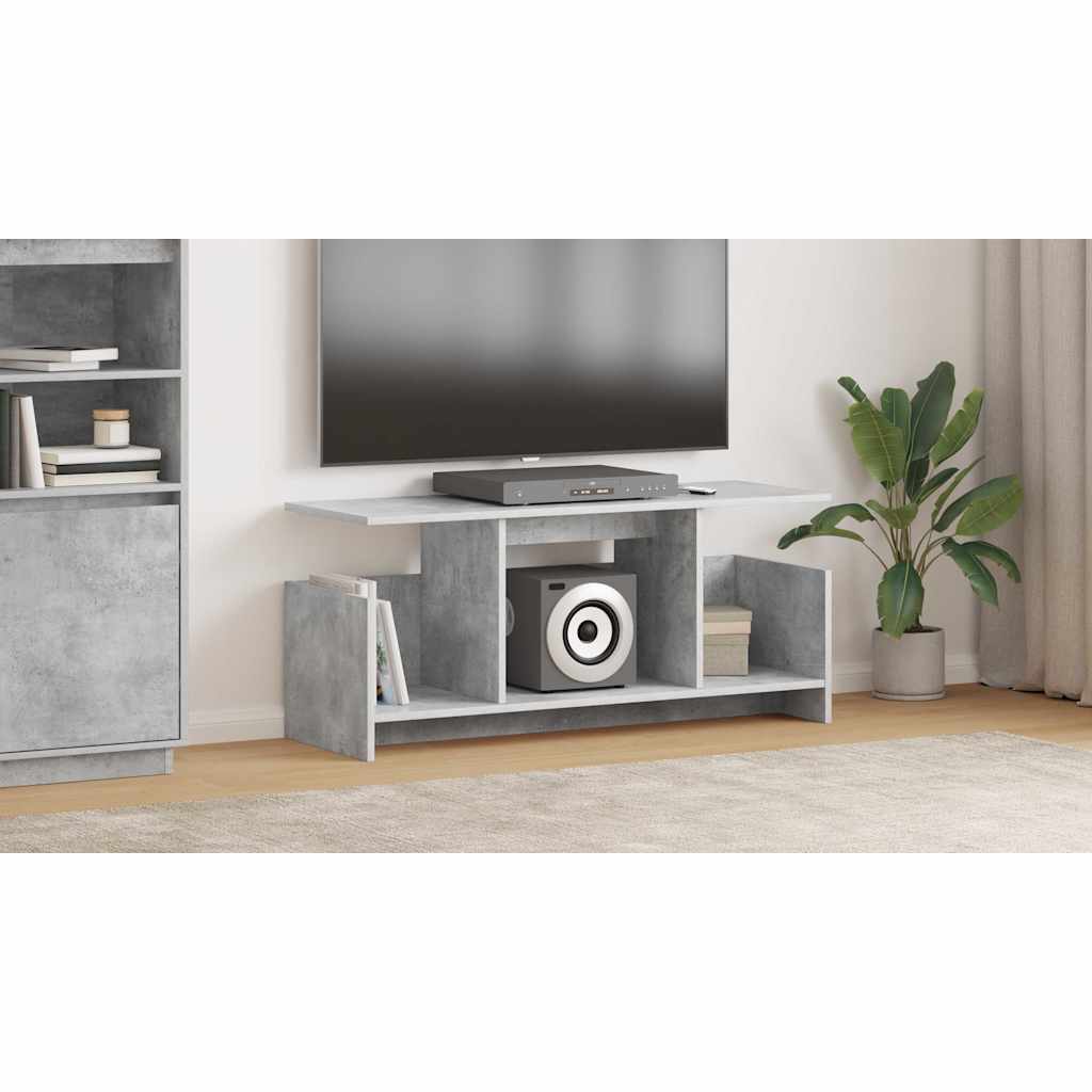 vidaXL Stół pod telewizor 102 x 35 x 45 cm Betonowy szary