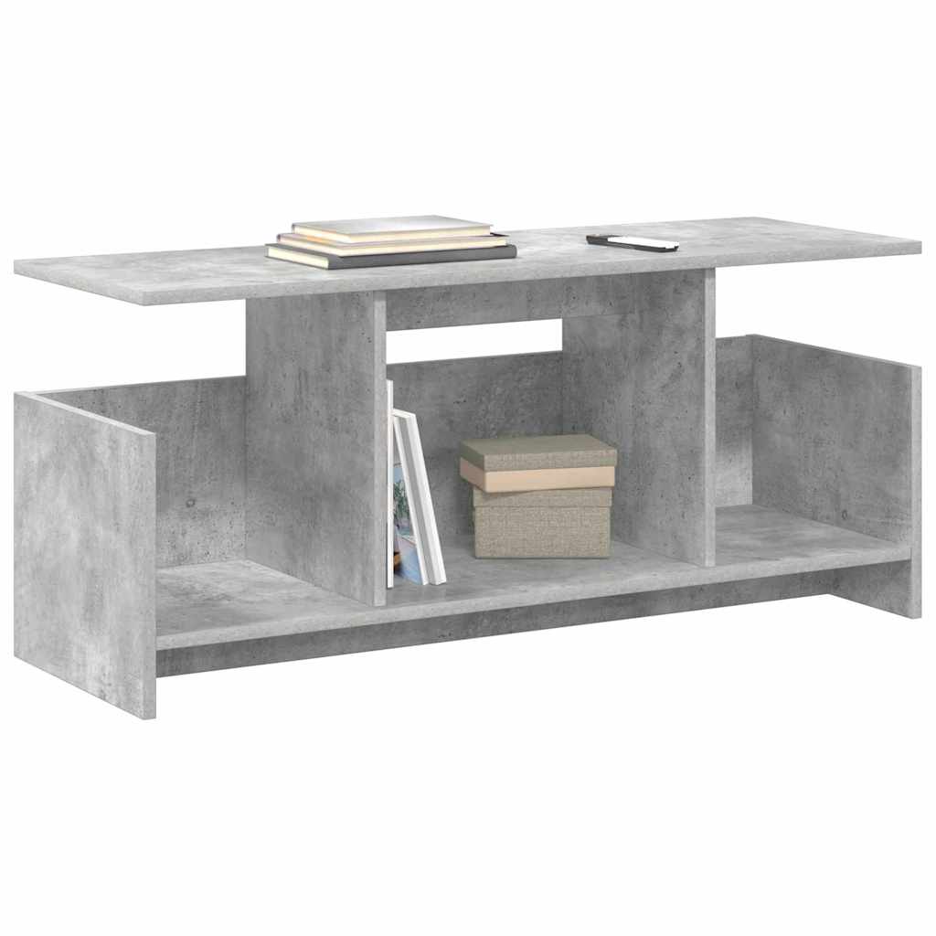 vidaXL Stół pod telewizor 102 x 35 x 45 cm Betonowy szary