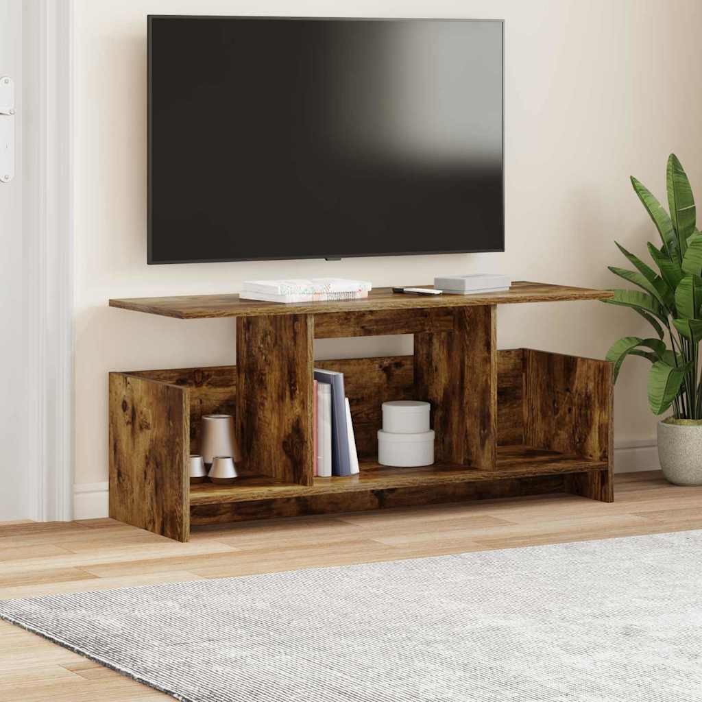vidaXL Stół pod telewizor Dąb wędzony 102 x 35 x 45 cm