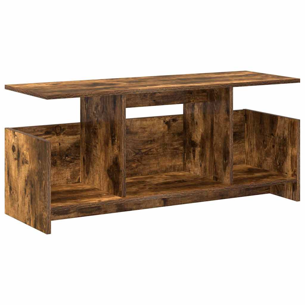 vidaXL Stół pod telewizor Dąb wędzony 102 x 35 x 45 cm