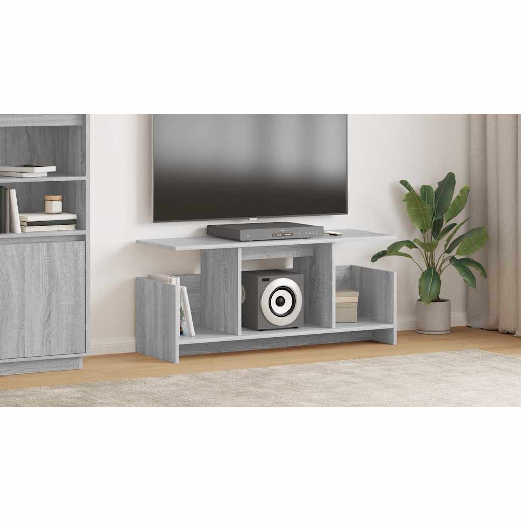 vidaXL Stół pod telewizor 102 x 35 x 45 cm Szary Sonoma