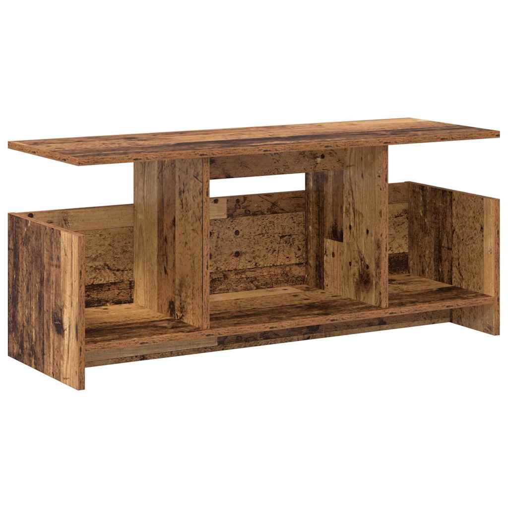 vidaXL Stół pod telewizor Stare drewno 102 x 35 x 45 cm