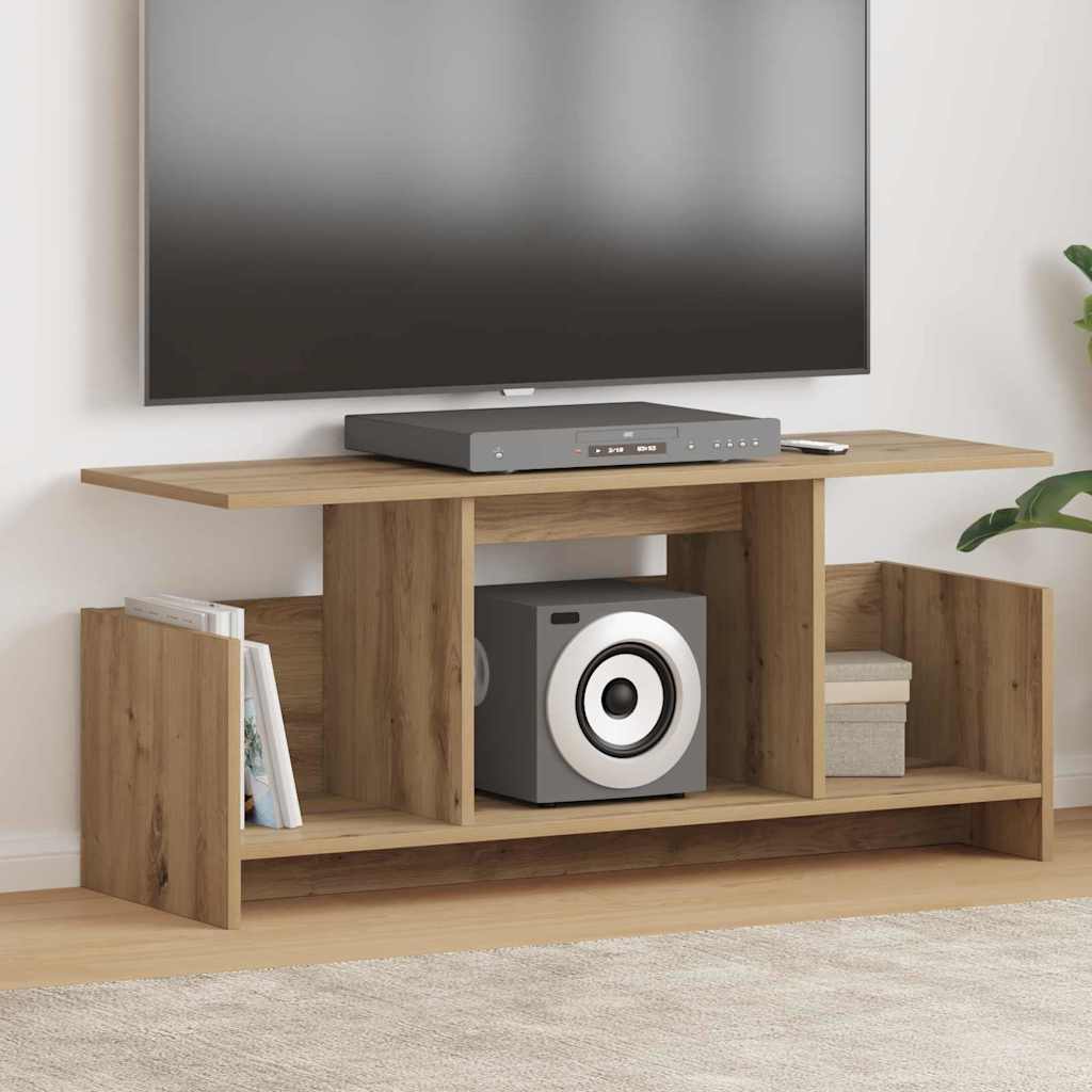 vidaXL Stół pod telewizor Dąb rzemieślniczy 102 x 35 x 45 cm