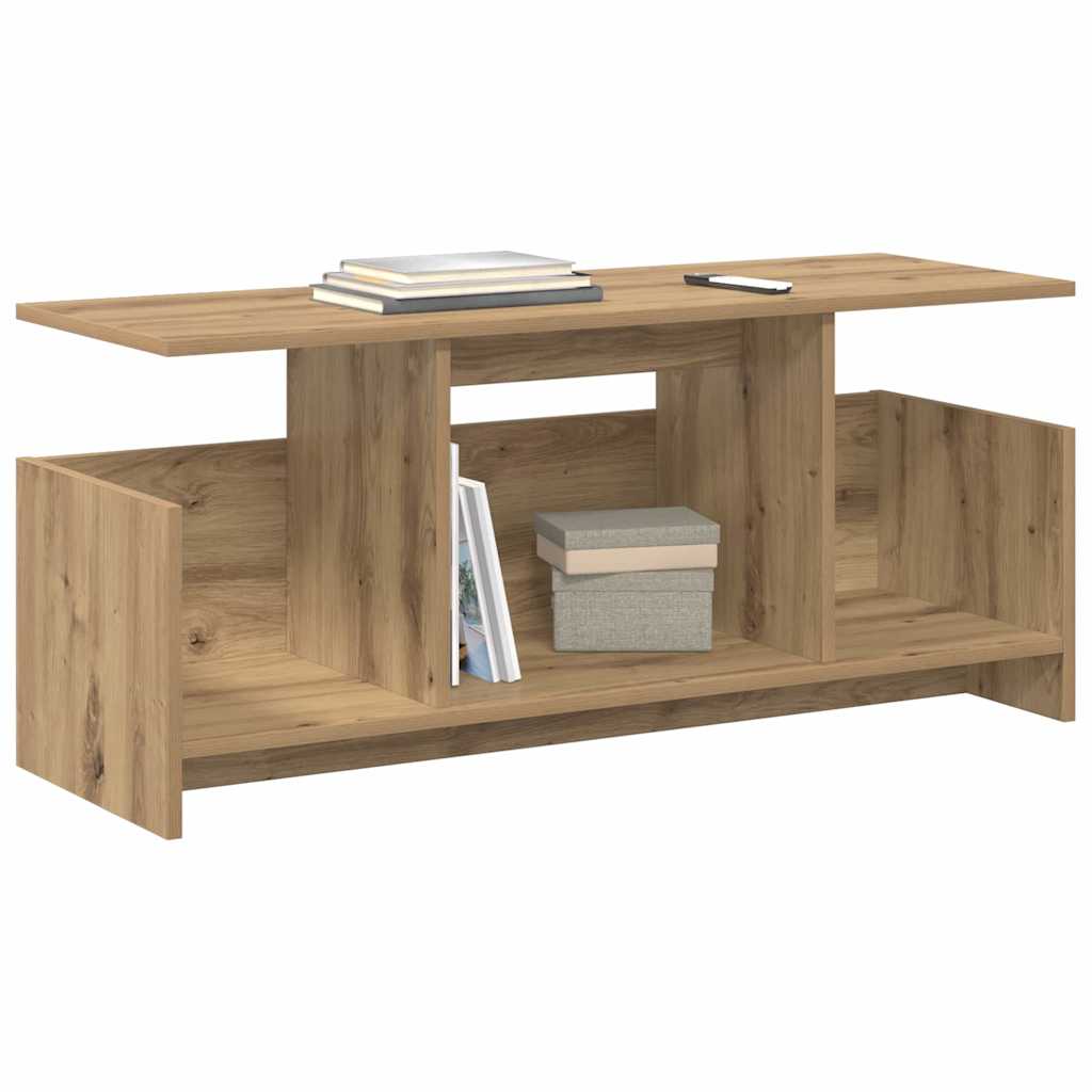 vidaXL Stół pod telewizor Dąb rzemieślniczy 102 x 35 x 45 cm