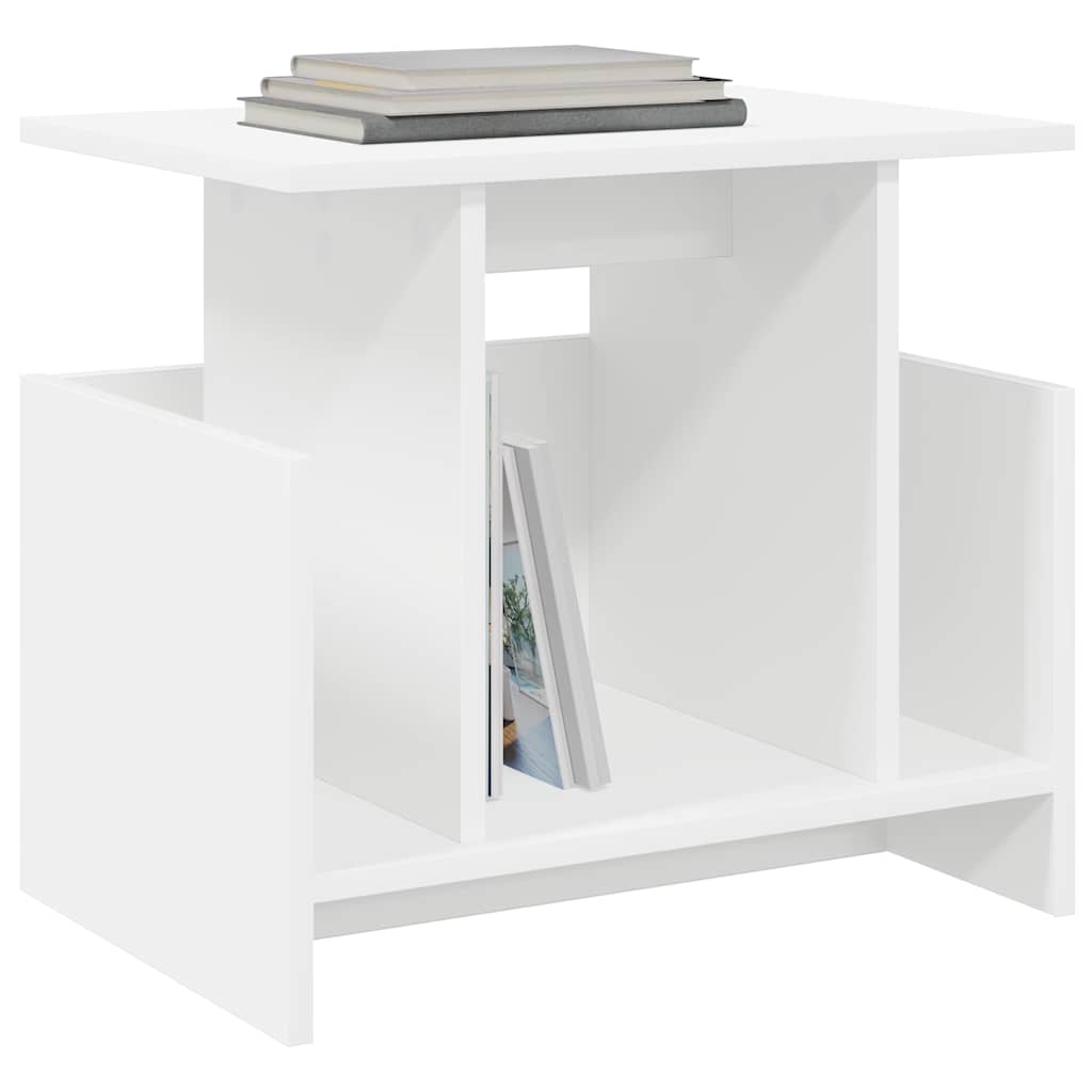vidaXL Stół pod telewizor 2 pcs Biały 50 x 35 x 45 cm