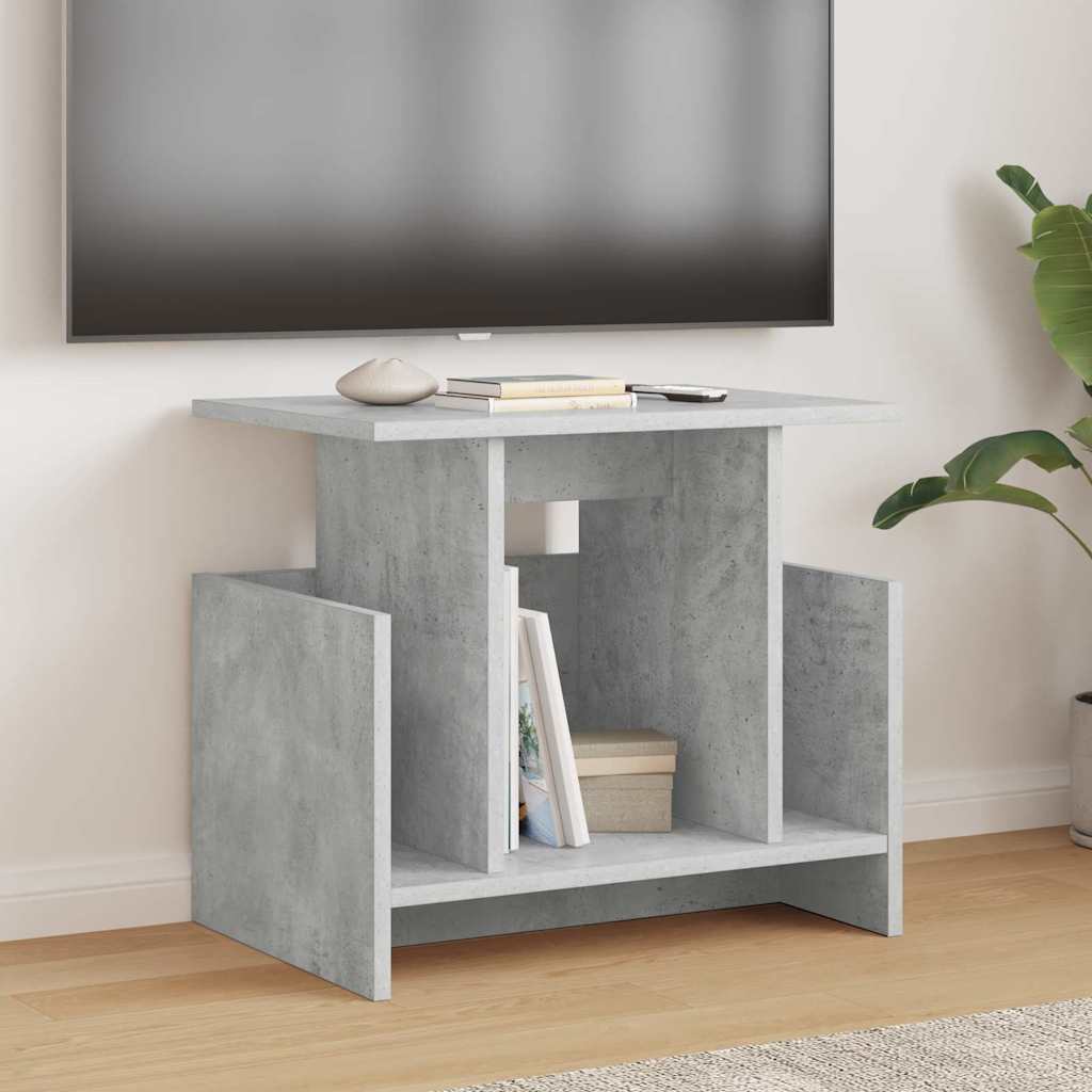 vidaXL Stół pod telewizor 2 pcs Betonowy szary 50 x 35 x 45 cm