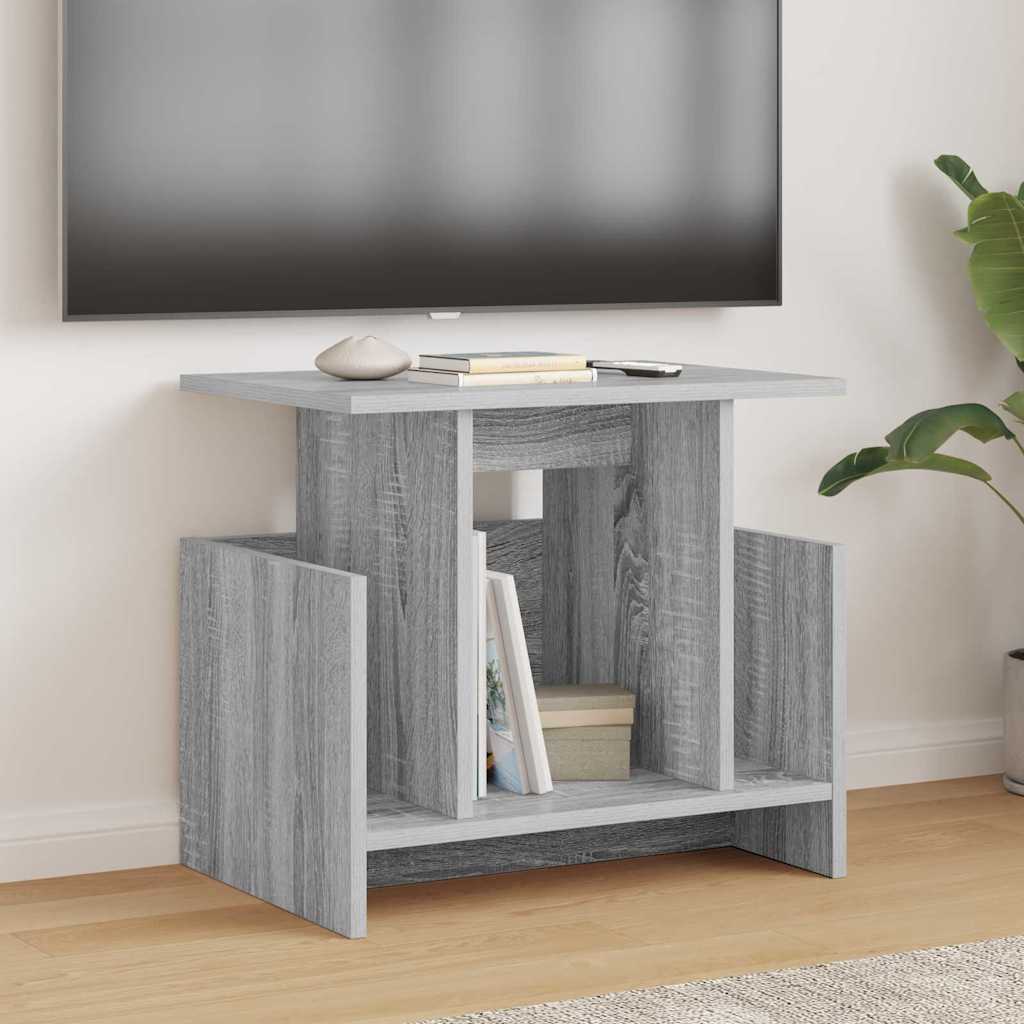 vidaXL Stół pod telewizor 2 pcs Szary Sonoma 50 x 35 x 45 cm