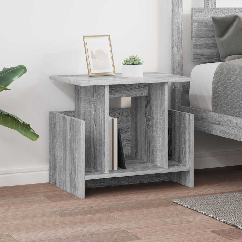 vidaXL Stół pod telewizor 2 pcs Szary Sonoma 50 x 35 x 45 cm