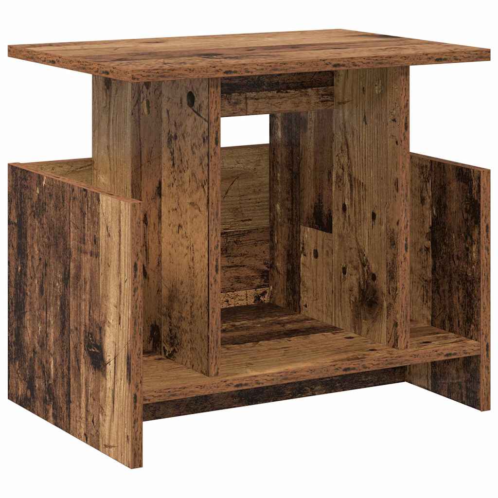 vidaXL Stół pod telewizor 2 pcs Stare drewno 50 x 35 x 45 cm
