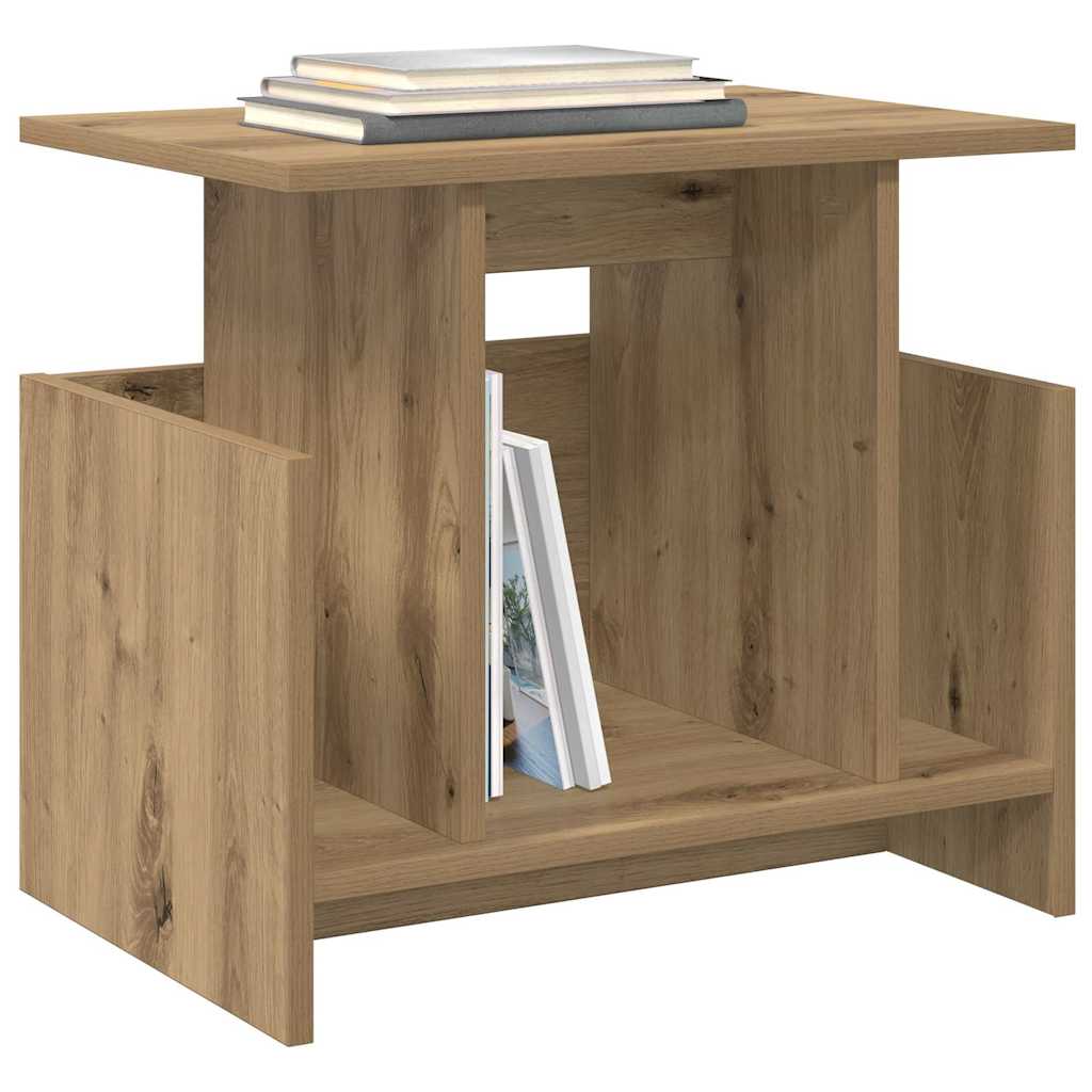 vidaXL Stół pod telewizor Dąb rzemieślniczy 50 x 35 x 45 cm