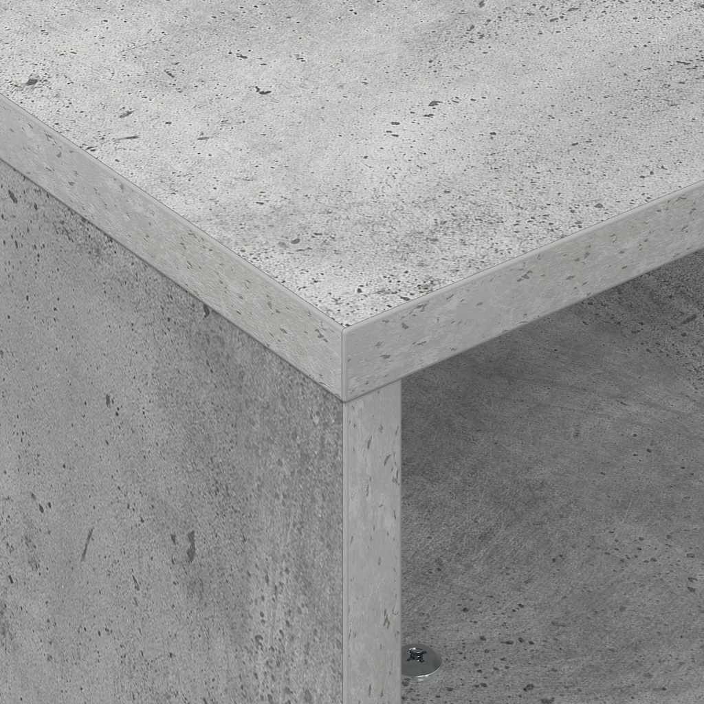 vidaXL Stolik boczny z kółkami Betonowy szary 50,5 x 50 x 30 cm