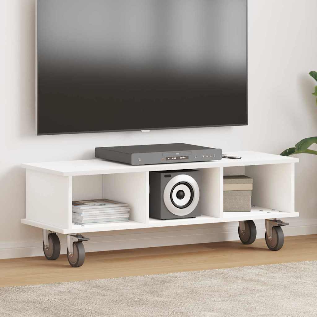 vidaXL Stół pod telewizor Biały 100 x 35 x 35 cm